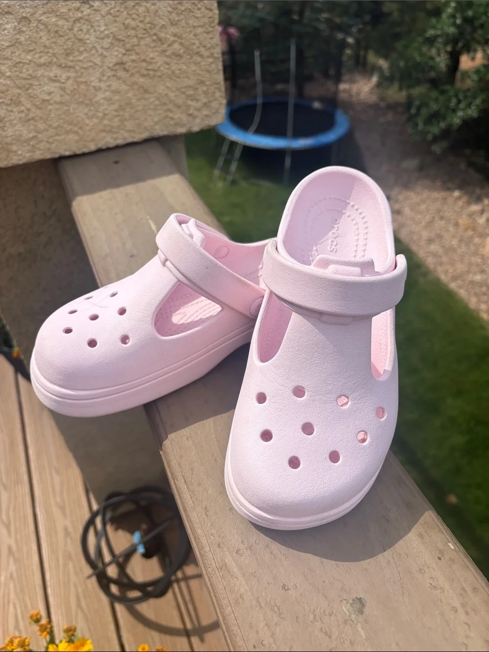 CROCS Kids Pink Vented Clog Sandals